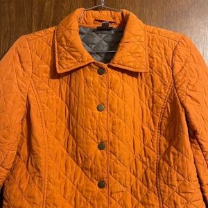 J. Jill Woman's Orange Quilted Puffer